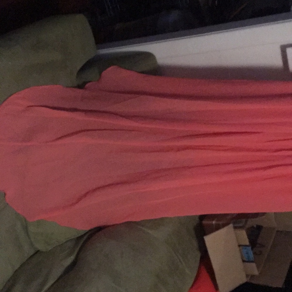 Rose gold sequin and pink dress - Picture 5 of 6